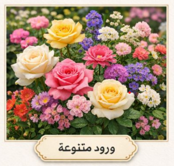 باقة ورد متنوعة
